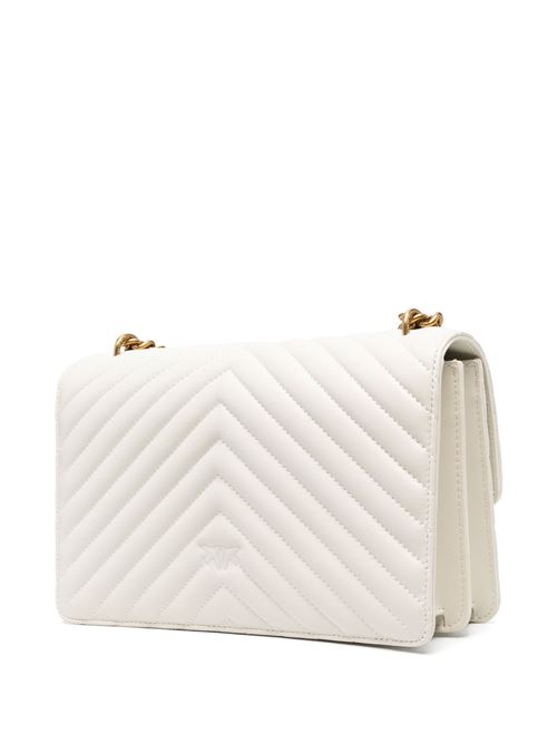 Borsa Classic Love One Chevron bianco oro PINKO | 100941 A0GKZ14Q